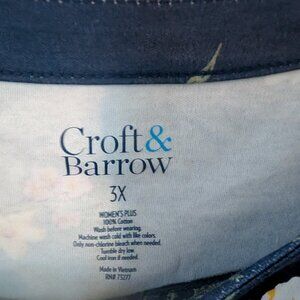 Croft & Barrow Cotton Top SZ 3X